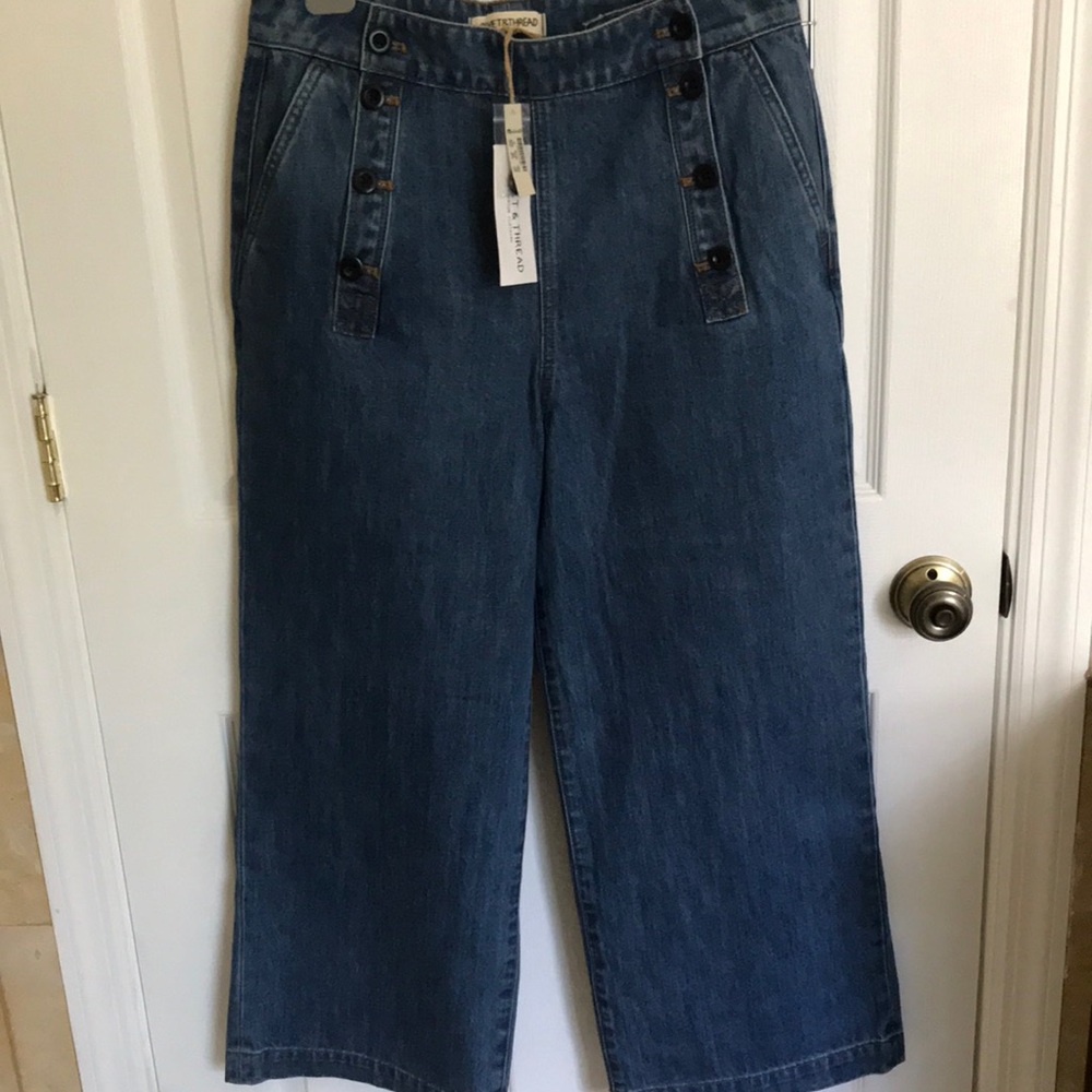 Rivet & Thread by Madewell Women's wide leg Blue Jeans